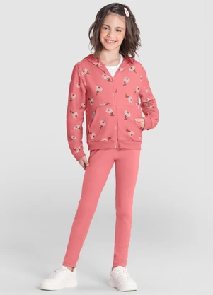 Brandili - Jaqueta Menina de Corações Rosa - BRANDILI