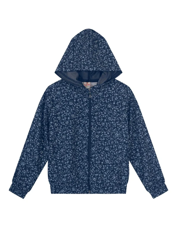 Brandili - Jaqueta Menina de Flores Azul