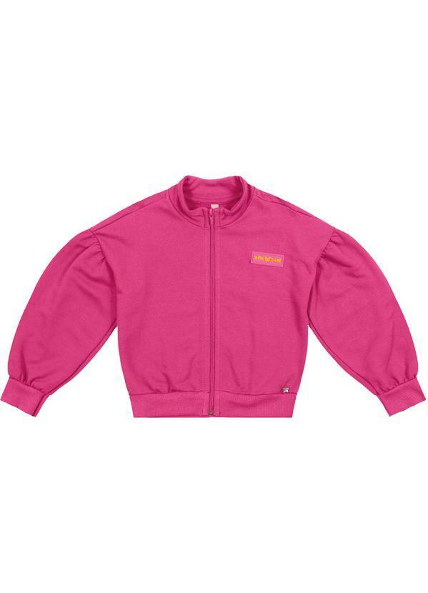 Cativa Kids - Jaqueta Menina Estampada com Glitter Rosa