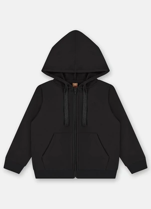 Up Baby - Jaqueta Menina Molecotton Preto - UP BABY