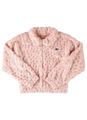 Milli e Nina - Jaqueta Menina Pelo Coração Rosa - MILLI E NINA