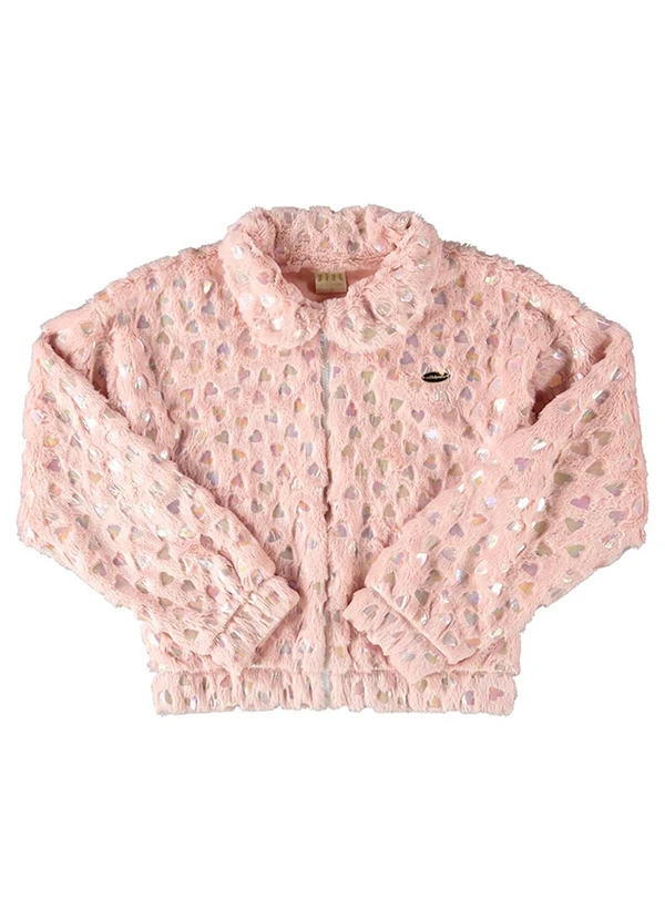 Milli e Nina - Jaqueta Menina Pelo Coração Rosa
