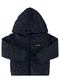 Marlan - Jaqueta Menina Puffer Matelassê Coração Azul - variação: Preto