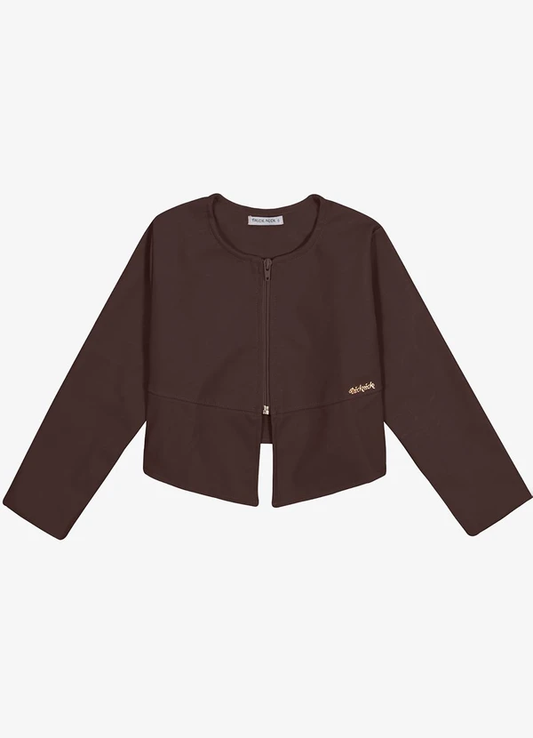 Trick Nick - Jaqueta Microfibra Feminina Infantil Marrom