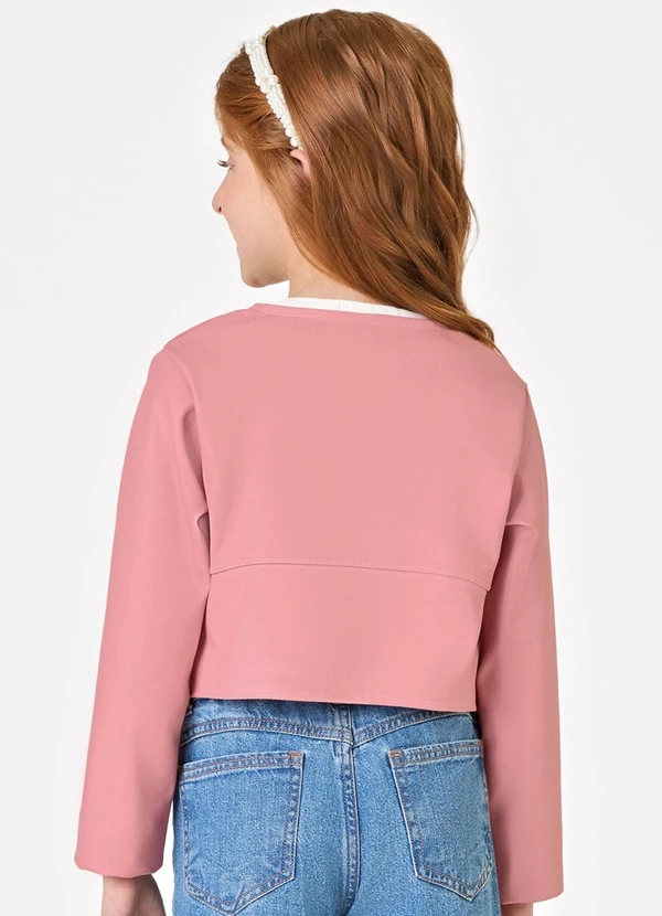 Trick Nick - Jaqueta Microfibra Feminina Infantil Rosa 2