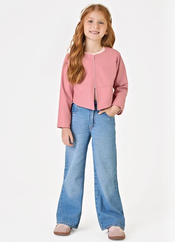 Trick Nick - Jaqueta Microfibra Feminina Infantil Rosa 3