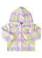 Marlan - Jaqueta Molecotton Xadrez e Pelo Sherpa Rosa - variação: Roxo