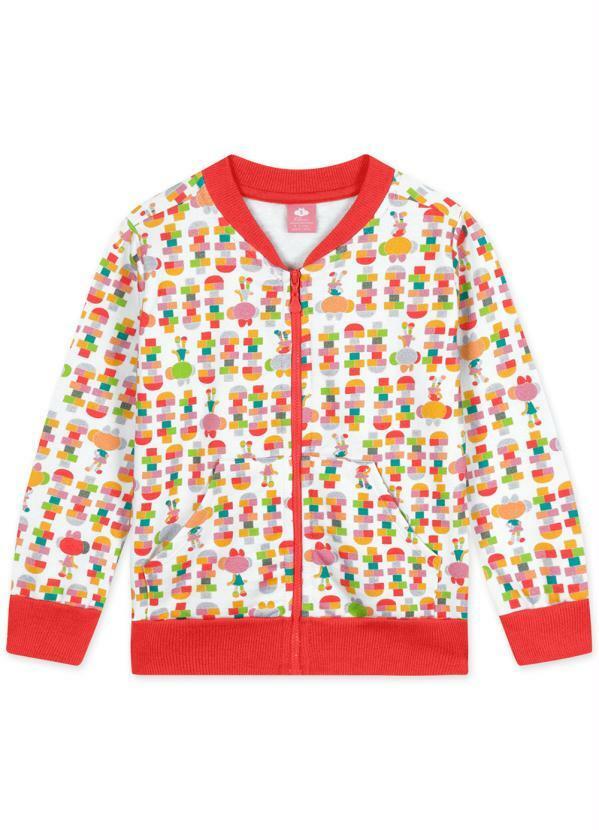 Lilica Ripilica - Jaqueta Moletom Menina Infantil Vermelho