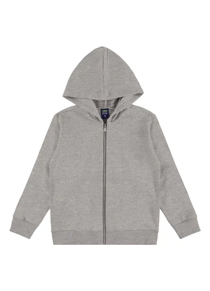 Bee Loop - Jaqueta Moletom Infantil Unissex Cinza - BEE LOOP