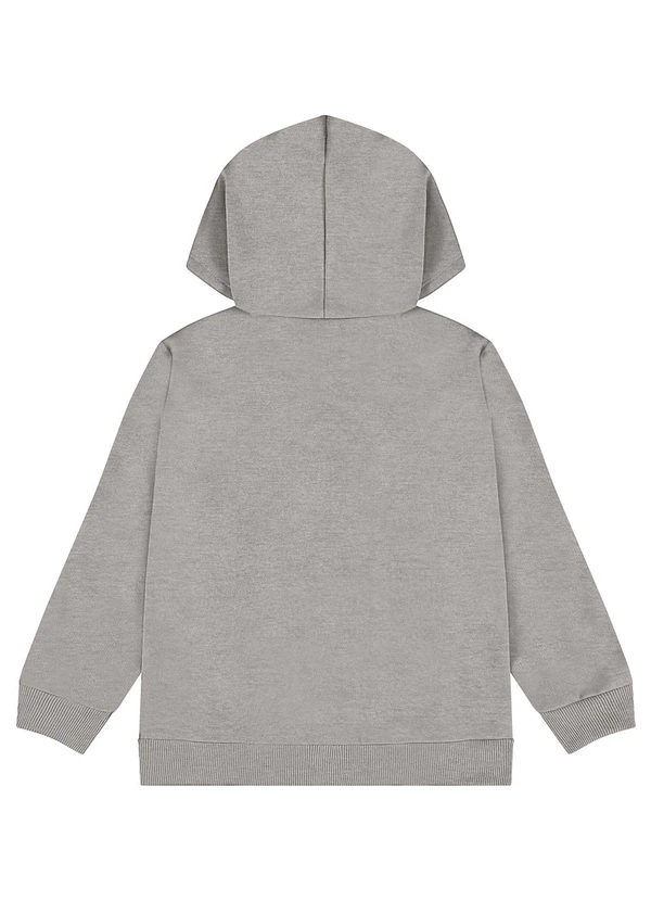 Bee Loop - Jaqueta Moletom Infantil Unissex Cinza 2