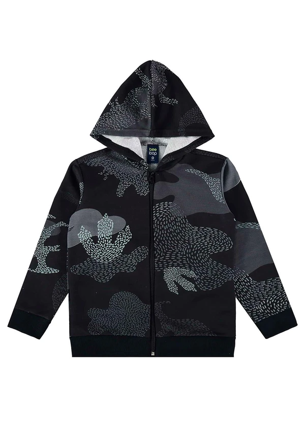 Bee Loop - Jaqueta Moletom Infantil Unissex Preto