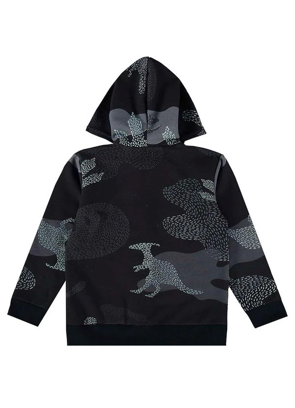 Bee Loop - Jaqueta Moletom Infantil Unissex Preto 2