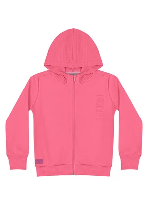 Quimby - Jaqueta Moletom Infantil Unissex Rosa - QUIMBY