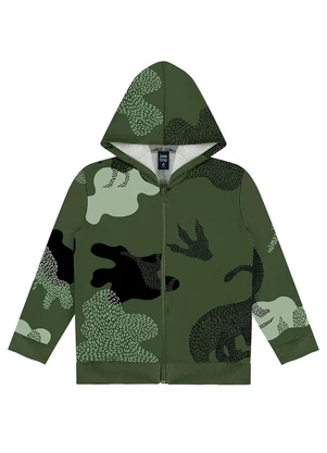 Bee Loop - Jaqueta Moletom Infantil Unissex Verde - BEE LOOP