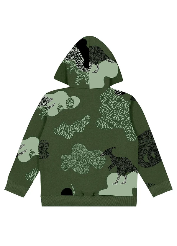 Bee Loop - Jaqueta Moletom Infantil Unissex Verde 2