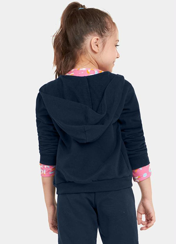 Lilica Ripilica - Jaqueta Moletom Menina Mundo Ripilica Azul 2