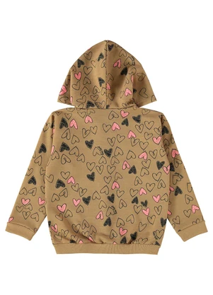 Bee Loop - Jaqueta Moletom para Bebê Menina Marrom - BEE LOOP