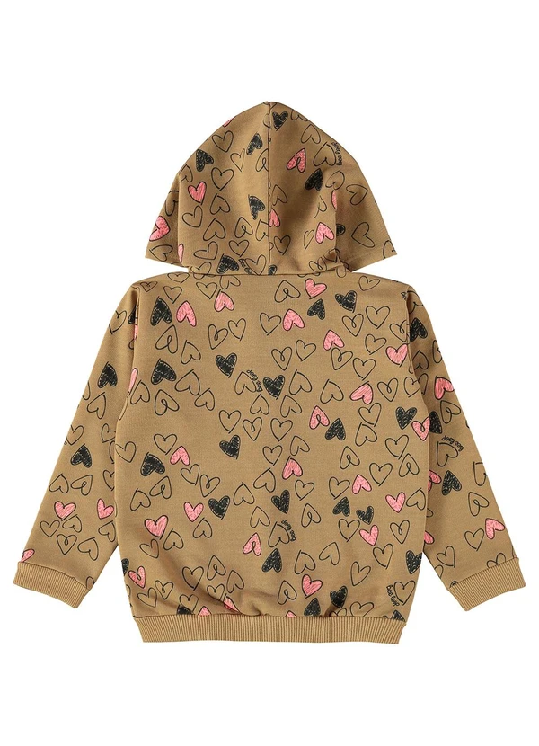 Bee Loop - Jaqueta Moletom para Bebê Menina Marrom 2