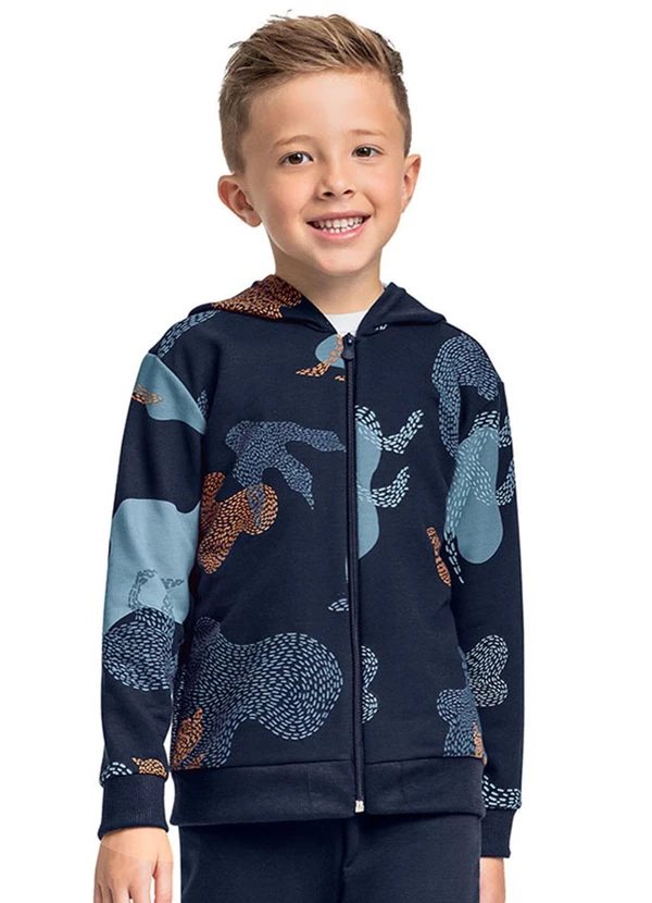 Bee Loop - Jaqueta Moletom Unissex Azul