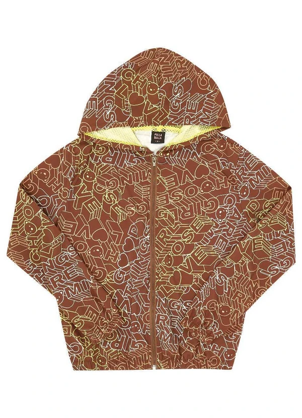 Pulla Bulla - Jaqueta Nylon Menina Marrom