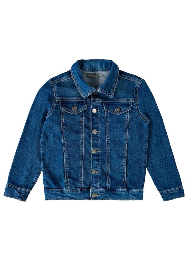 Malwee Kids - Jaqueta Oversized Jeans Unissex Azul