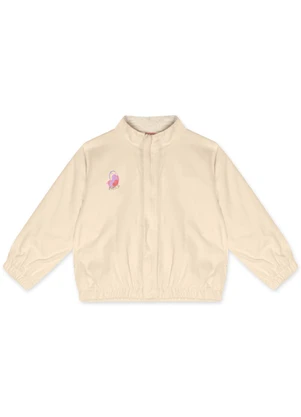 Lilica Ripilica - Jaqueta Pelinhos Manga Longa Bebê Feminina Bege - LILICA RIPILICA