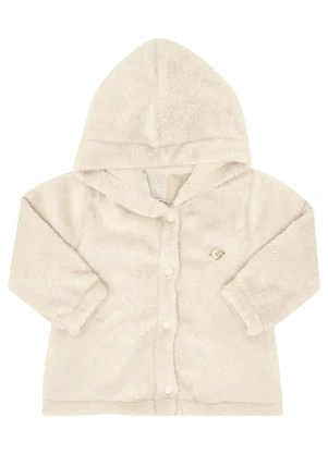 Pulla Bulla - Jaqueta Pelo e Meia Malha Bege - PULLA BULLA