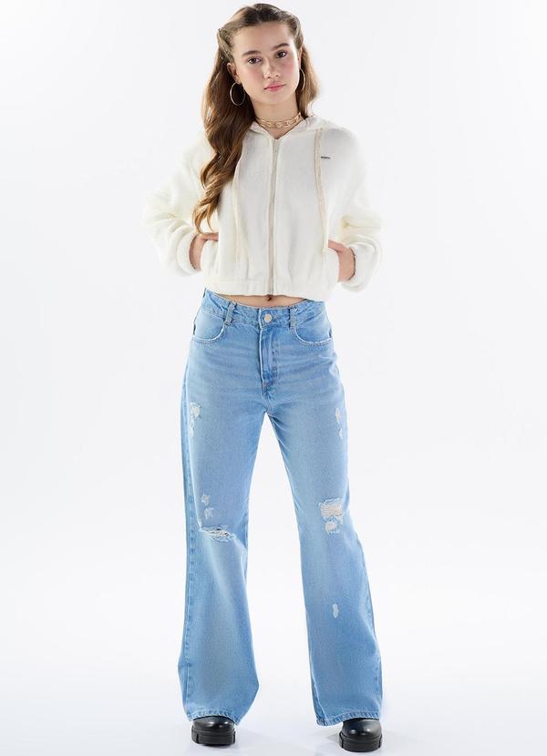 Pulla Bulla - Jaqueta Pelo e Meia Malha  Bege 2