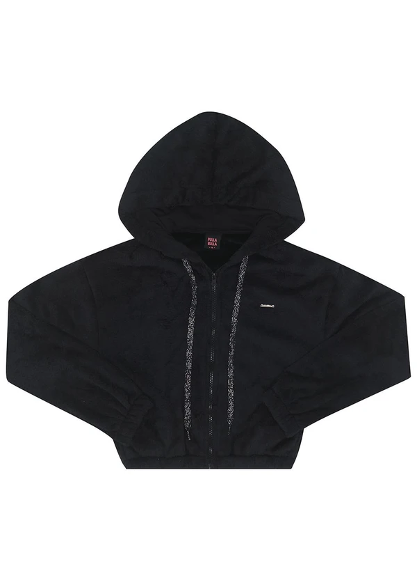 Pulla Bulla - Jaqueta Pelo e Meia Malha Preto 1