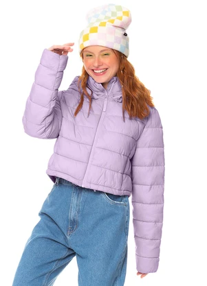 Rovitex Teen - Jaqueta Puffer Menina com Capuz Roxo - ROVITEX TEEN