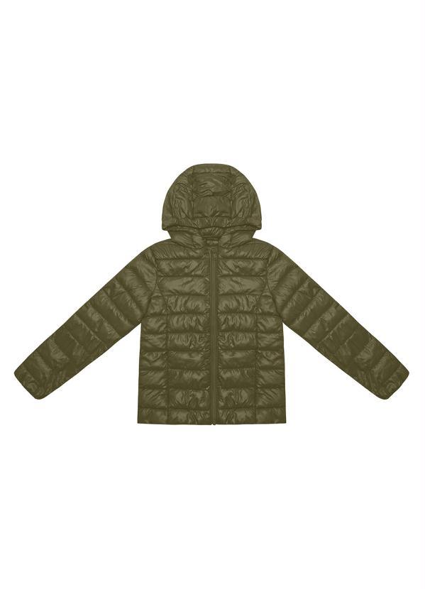 Rovitex Teen - Jaqueta Puffer Menina com Capuz Verde
