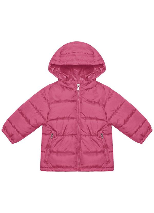 Trick Nick - Jaqueta Puffer Infantil com Capuz Rosa
