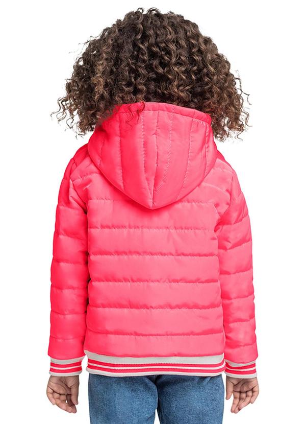 Quimby - Jaqueta Puffer Infantil para Menina Rosa 2