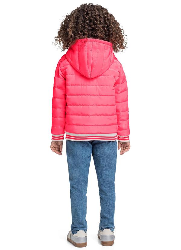 Quimby - Jaqueta Puffer Infantil para Menina Rosa 4