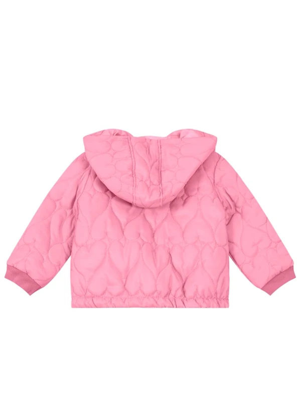 Brandili - Jaqueta Puffer Infantil Unissex Rosa 3