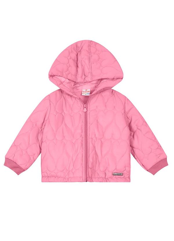 Brandili - Jaqueta Puffer Infantil Unissex Rosa 4