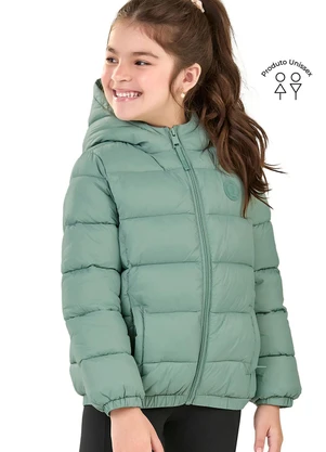 Elian - Jaqueta Puffer Infantil Unissex Verde - ELIAN