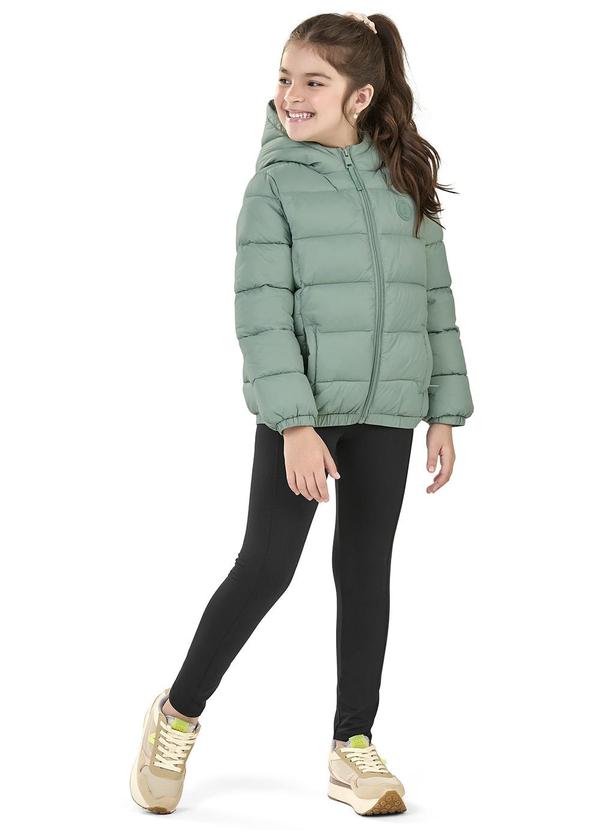 Elian - Jaqueta Puffer Infantil Unissex Verde 2