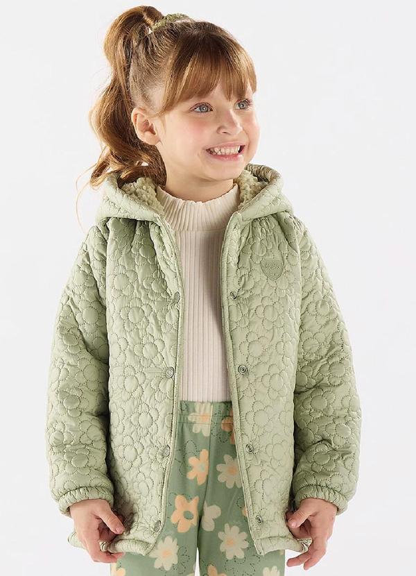 Up Baby - Jaqueta Puffer Menina Verde