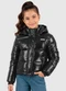 Carinhoso - Jaqueta Puffer Metaliza Preto - variação: Preto