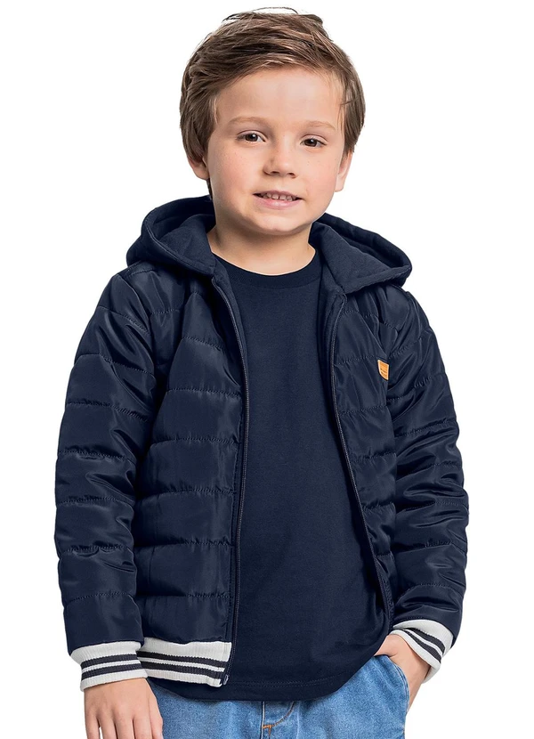 Quimby - Jaqueta Puffer para Menina Azul