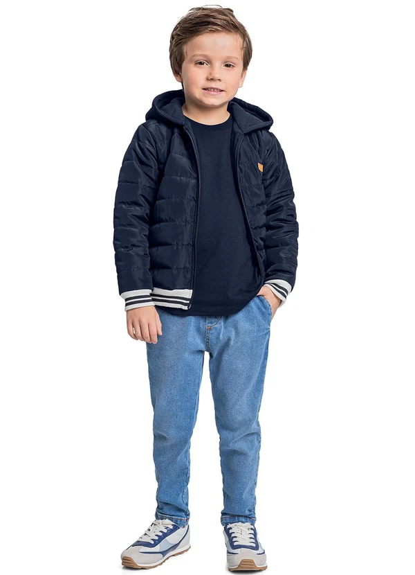 Quimby - Jaqueta Puffer para Menina Azul 2