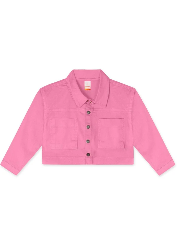 Marisol - Jaqueta Sarja Infantil Feminina Marisol Rosa 3