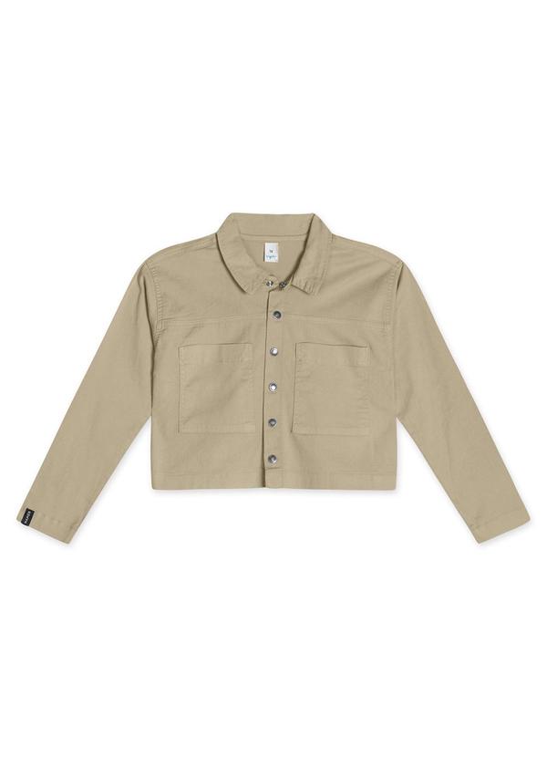 Hapier - Jaqueta Sarja Juvenil Feminina Bege