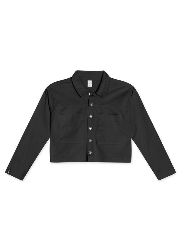 Hapier - Jaqueta Sarja Juvenil Feminina Preto 1