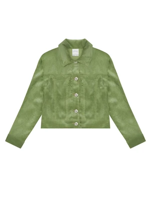 Alakazoo - Jaqueta Sarja Menina Cotele Verde - ALAKAZOO