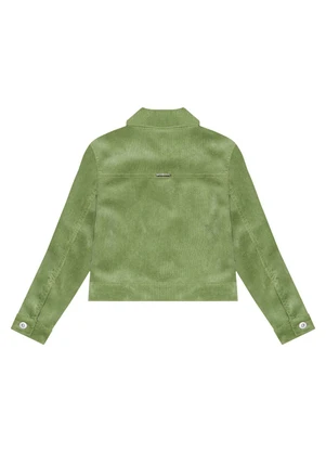 Alakazoo - Jaqueta Sarja Menina Cotele Verde - ALAKAZOO