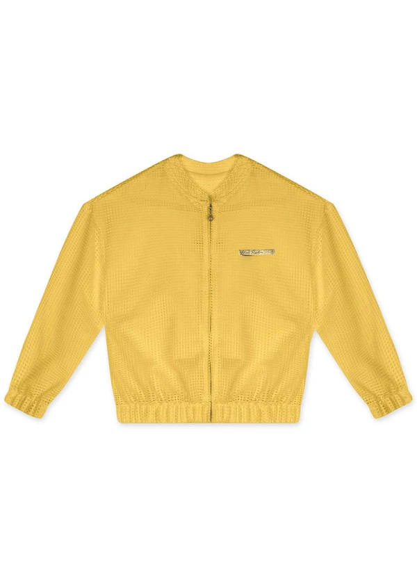 Lilica Ripilica - Jaqueta Tela Manga Longa Infantil Amarelo 3