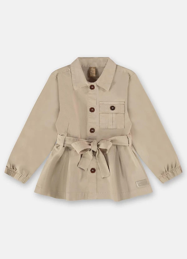 Up Baby - Jaqueta Trench Coat Menina Bege 3