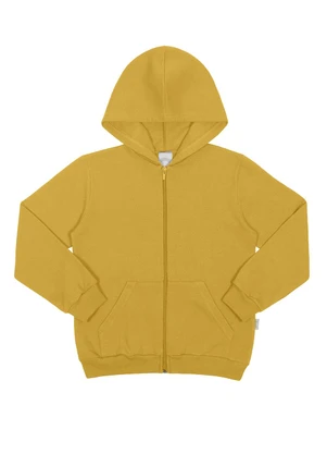 Alakazoo - Jaqueta Unissex em Moletom com Capuz Amarelo - ALAKAZOO